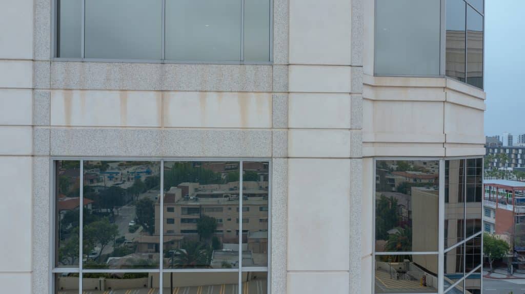 Commercial Building Facade - East Corner Inspection