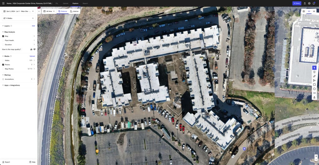 Orthomosaic of Commercial Construction Site