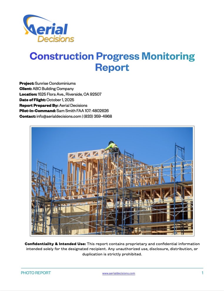 Construction Monitoring Progress Report